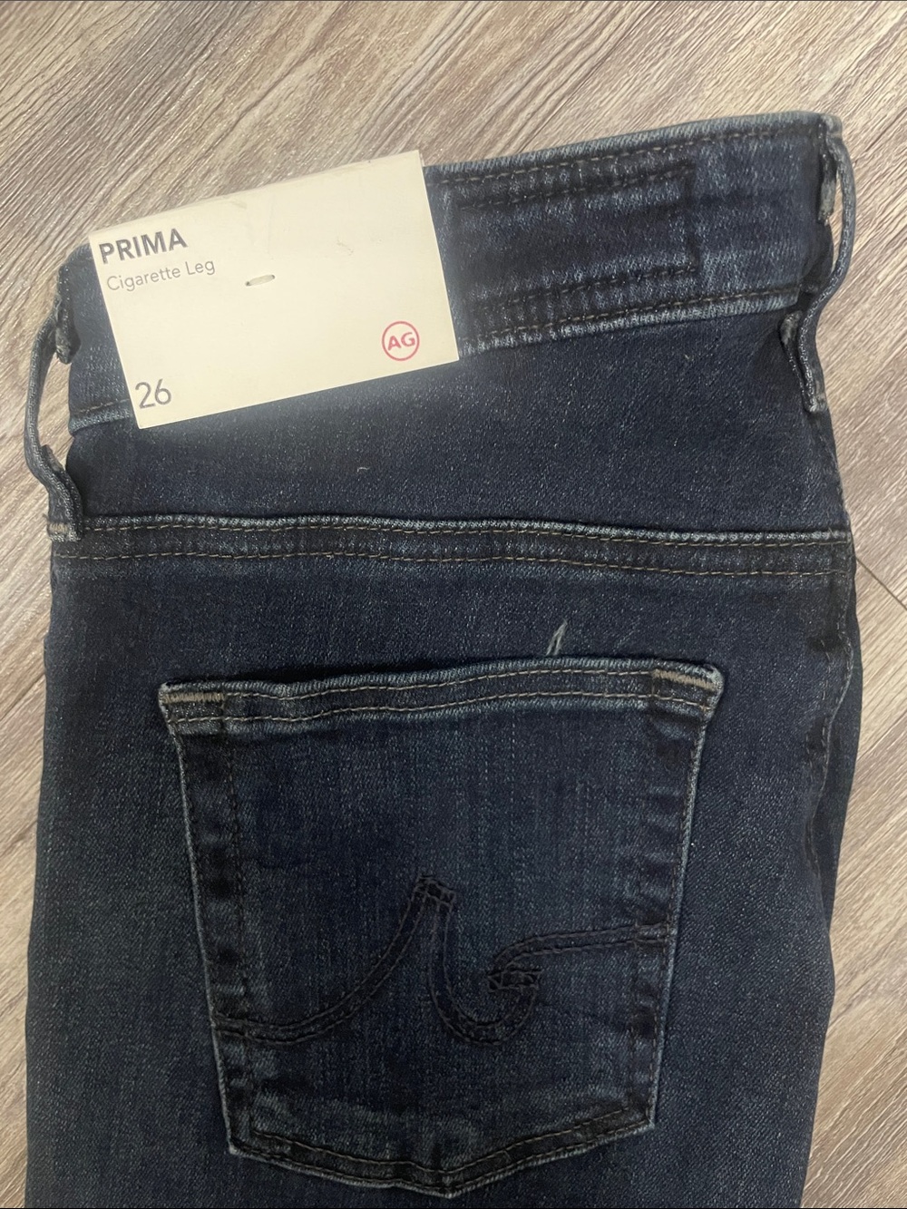 Ag Adriano Goldschmied Dark Blue Prima Cigarette Leg Jeans - Picture 2 of 5